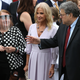 Kellyanne Conway (center) is seen with Attorney General William Barr (right) and guests at the Rose Garden Supreme Court nomination event on Sept. 26. At least seven people in attendance that day have tested positive for covid-19 since, including President Donald Trump.